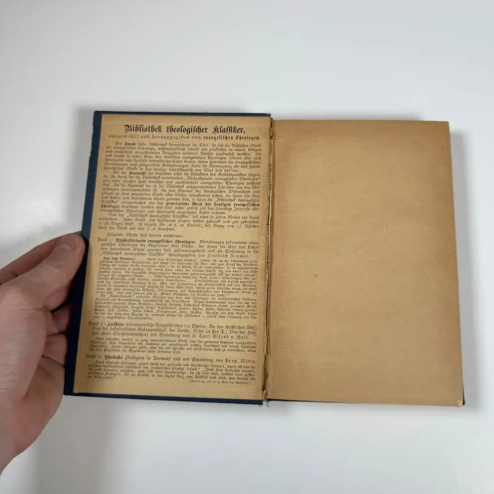 Theological Library by M Zahnolds 1888 Antique Book Ger Lng
